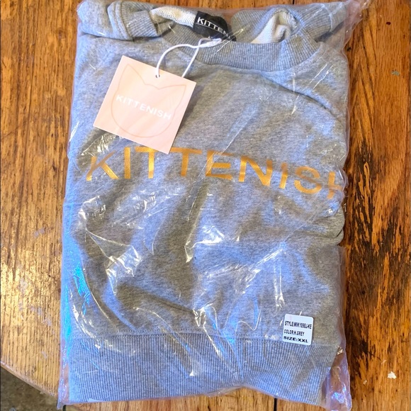 GREY LONG SLEEVE CROP TOP - Picture 3 of 4